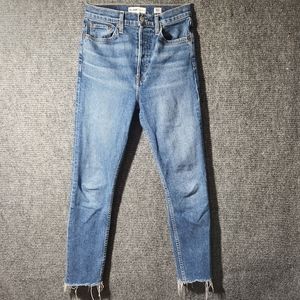 Re/Done High-Rise Skinny Leg Jeans Size: S | 27